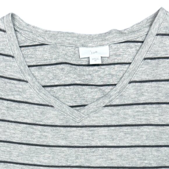 Women's J. JILL Striped Sweater Shell Buttons w/Pockets- Size XS - Picture 3 of 11